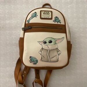 Loungefly Star Wars Mandalorian The Child with Frogs Mini Backpack Box Lunch